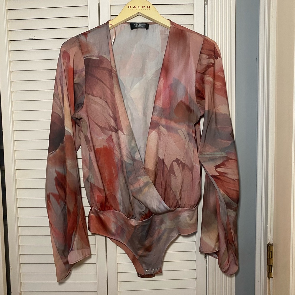 zara multicolored bodysuitt